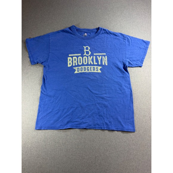 Mlb Genuine Merchandise Other - MLB Genuine Merchandise Brooklyn Dodgers Blue Graphic T-Shirt Mens Large Retro